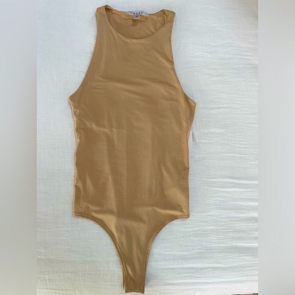 Gaze XS tan bodysuit